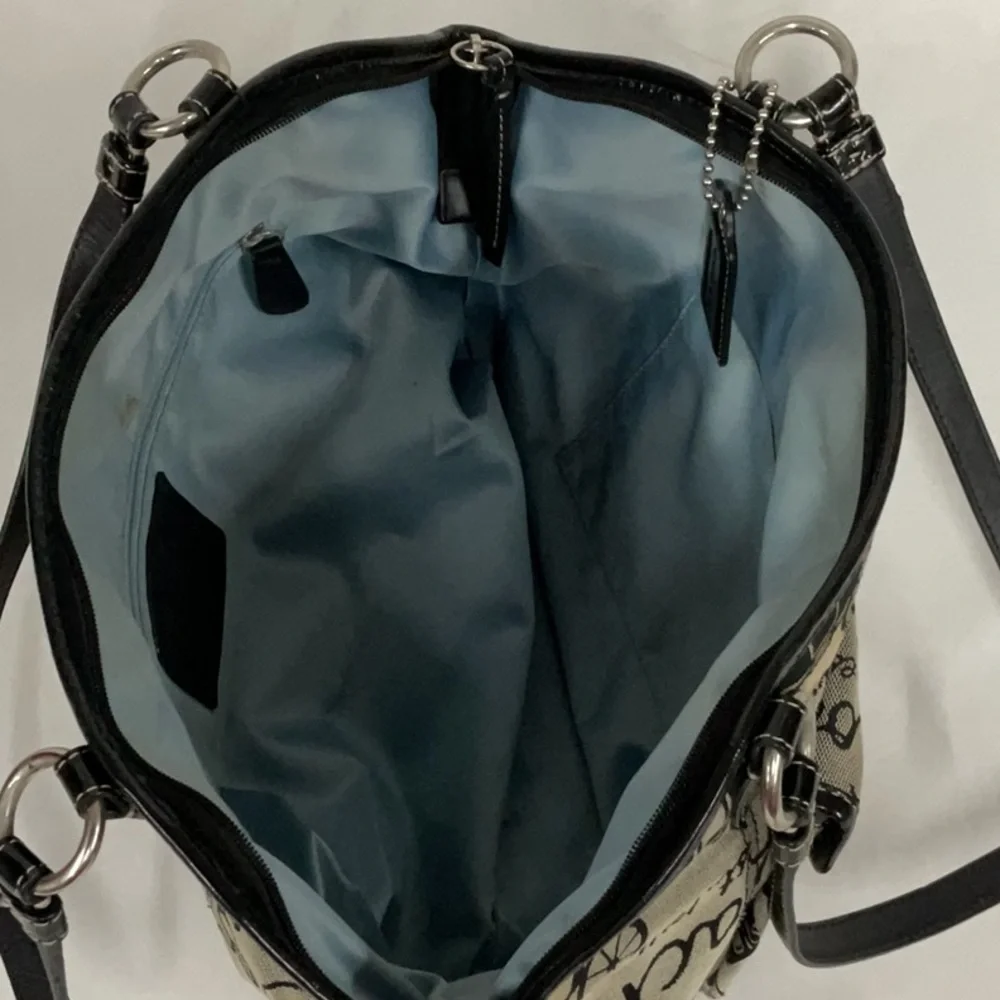 Coach Black and Tan Shoulder Bag